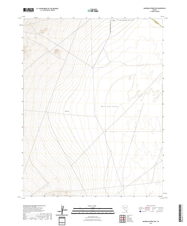 Moorman Spring NW, NV — USGS 7.5-minute topo (2021)