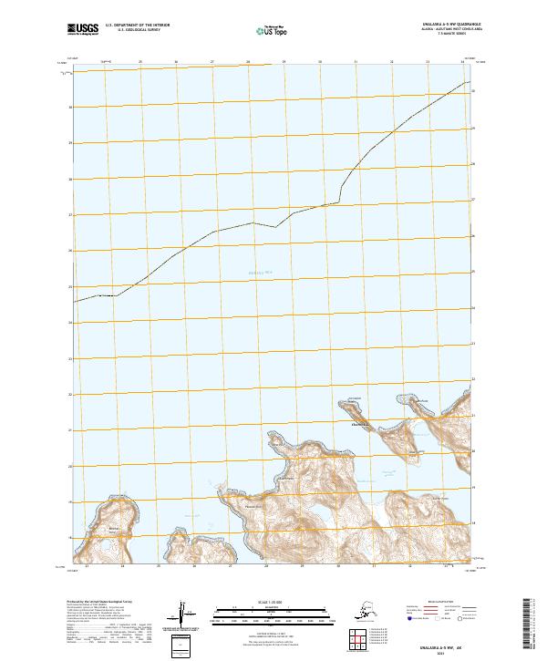 Unalaska A-5 NW, AK — USGS 7.5-minute topo (2021)