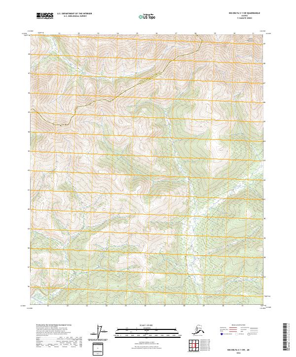 Big Delta C-1 SW, AK — USGS 7.5-minute topo (2024)