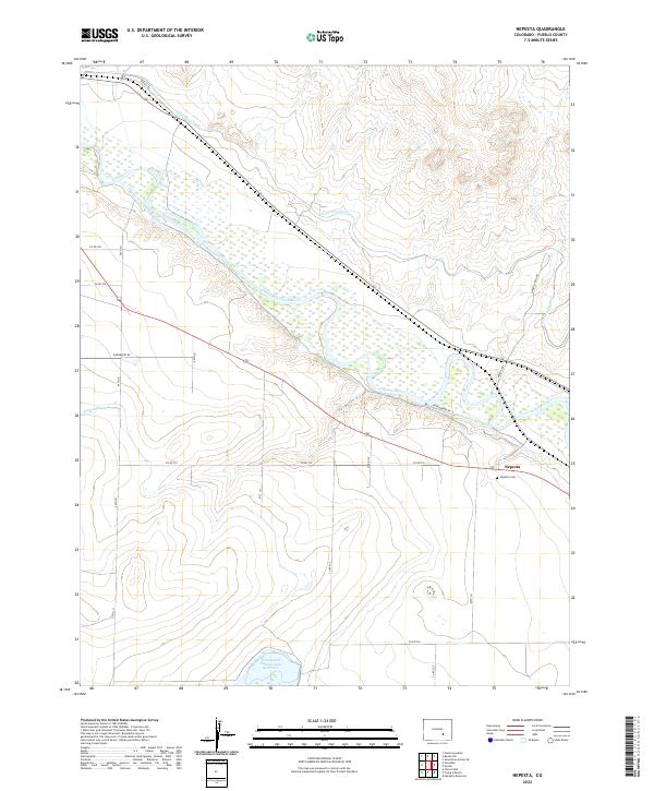 Nepesta, CO — USGS 7.5-minute topo (2022)