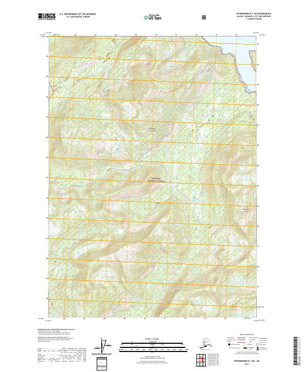 Petersburg B-1 SW, AK — USGS 7.5-minute topo (2021)