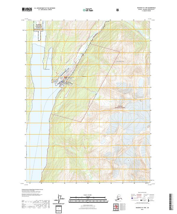 Skagway B-1 NW, AK — USGS 7.5-minute topo (2021)