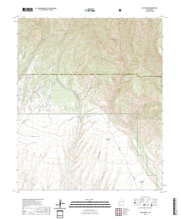 Rice Ranch, NM — USGS 7.5-minute topo (2023)