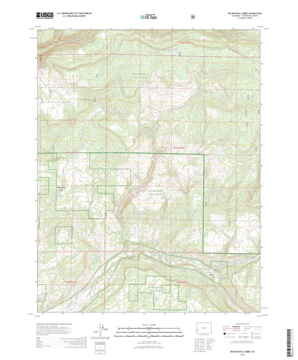 Big Bucktail Creek, CO — USGS 7.5-minute topo (2026)