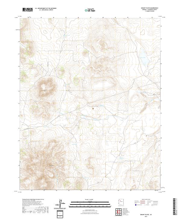 Mount Floyd, AZ — USGS 7.5-minute topo (2021)
