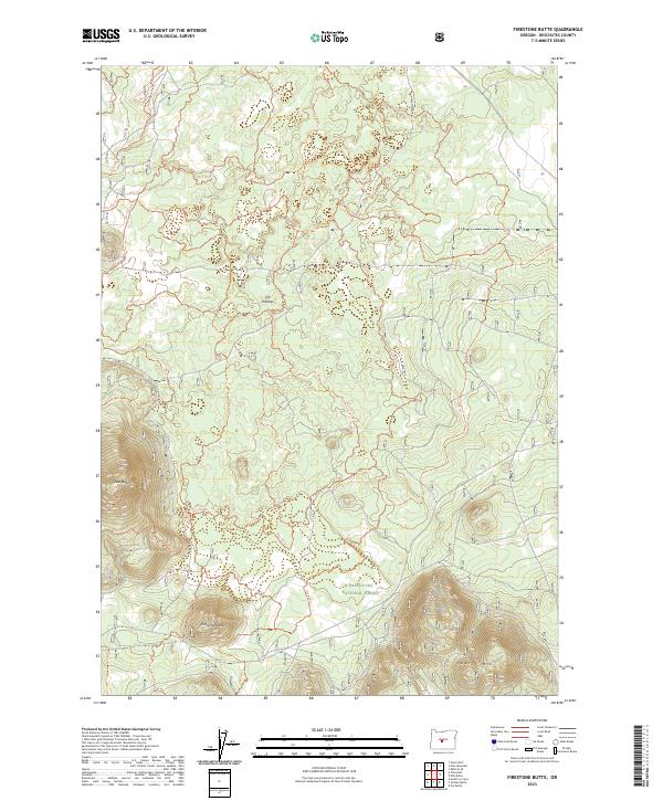 Firestone Butte, OR — USGS 7.5-minute topo (2023)