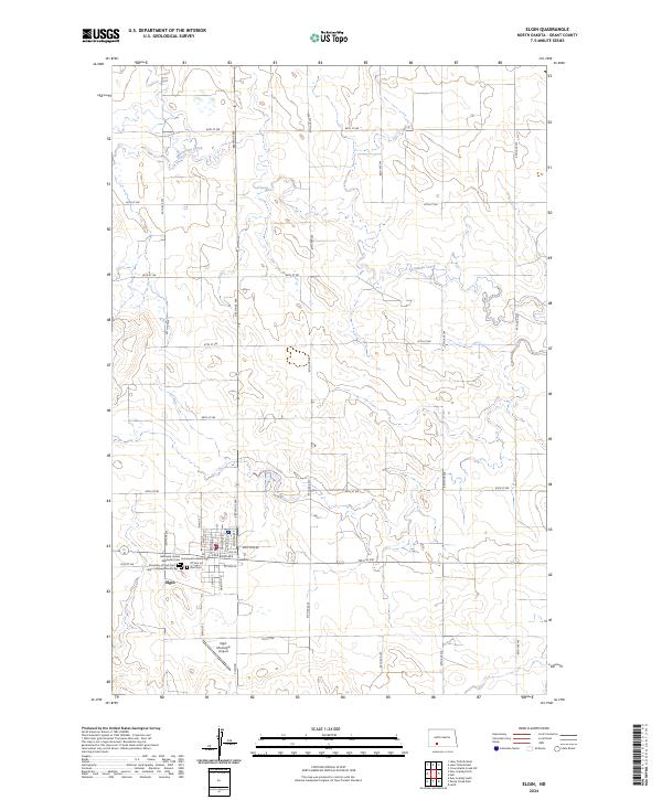 Elgin, ND — USGS 7.5-minute topo (2024)