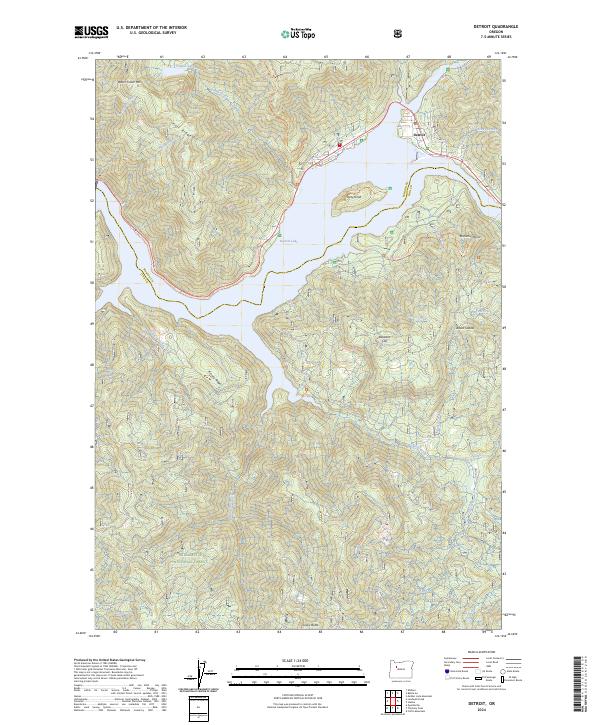 Detroit, OR — USGS 7.5-minute topo (2024)