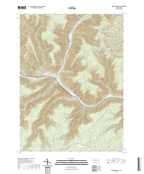 Sinnemahoning, PA — USGS 7.5-minute topo (2023)