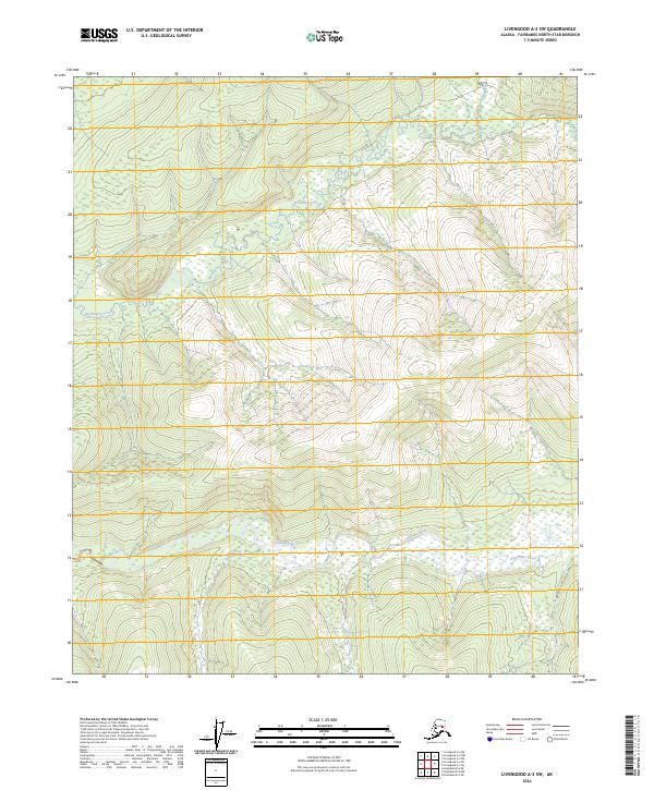 Livengood A-3 SW, AK — USGS 7.5-minute topo (2024)