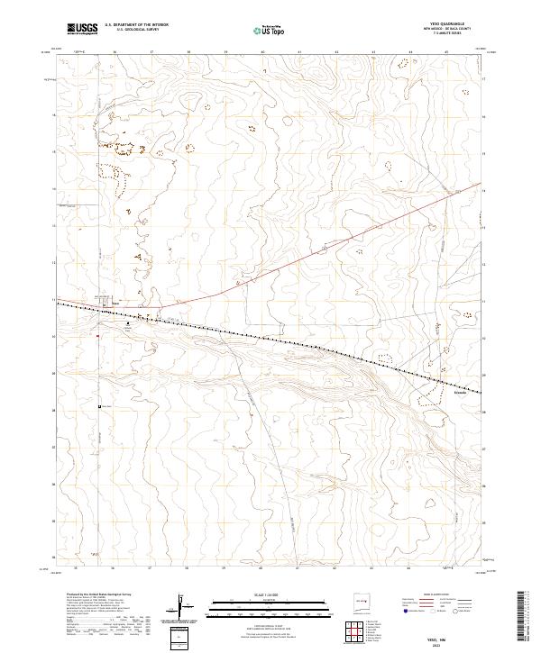 Yeso, NM — USGS 7.5-minute topo (2023)