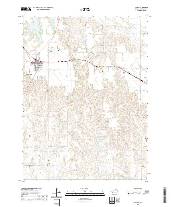 Elwood, NE — USGS 7.5-minute topo (2021)