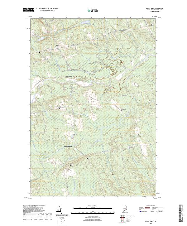 South Sebec, ME — USGS 7.5-minute topo (2024)