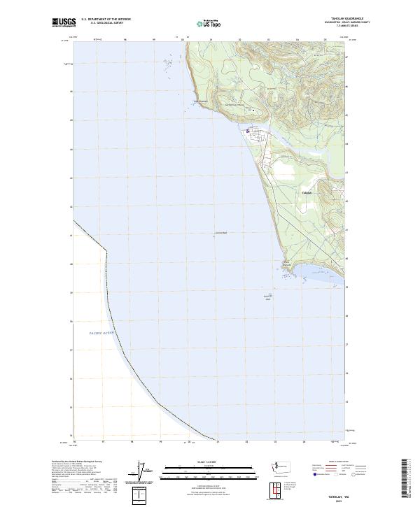 Taholah, WA — USGS 7.5-minute topo (2023)