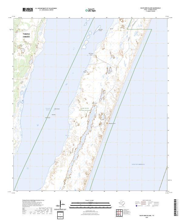 South Bird Island, TX — USGS 7.5-minute topo (2025)