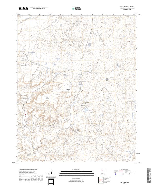 Wolf Stand, NM — USGS 7.5-minute topo (2023)