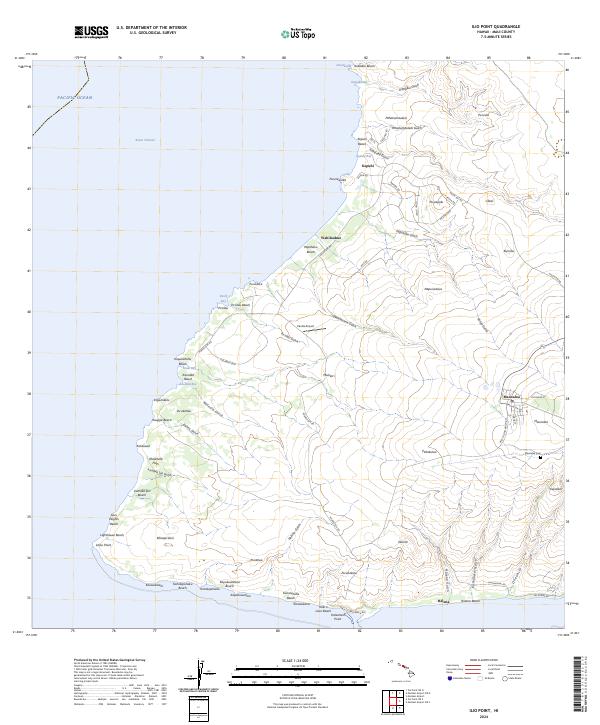 Ilio Point, HI — USGS 7.5-minute topo (2024)