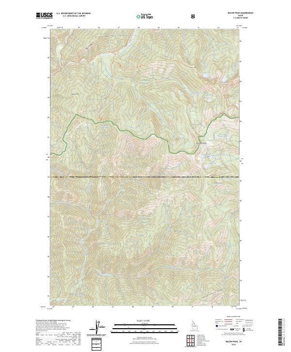 Bacon Peak, ID — USGS 7.5-minute topo (2024)