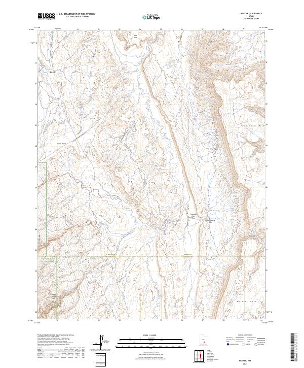 Notom, UT — USGS 7.5-minute topo (2023)