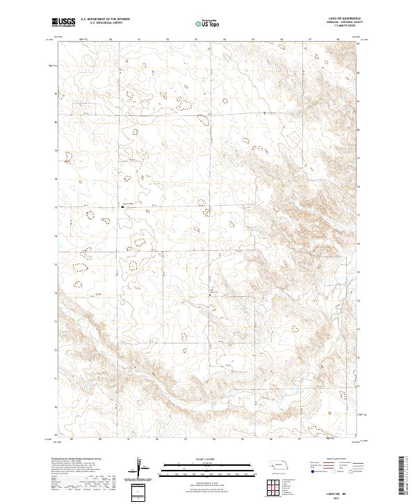 Lisco SW, NE — USGS 7.5-minute topo (2021)