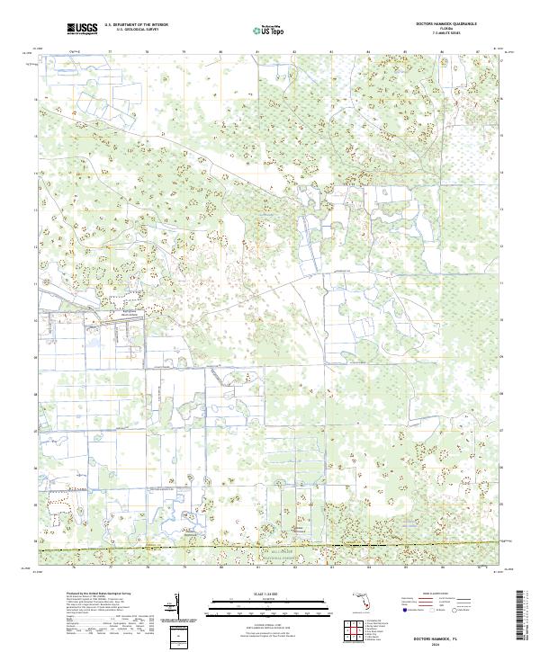 Doctors Hammock, FL — USGS 7.5-minute topo (2024)