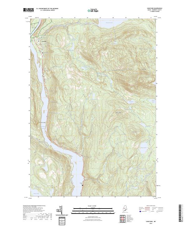 Caratunk, ME — USGS 7.5-minute topo (2024)