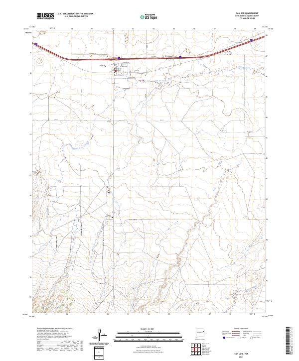San Jon, NM — USGS 7.5-minute topo (2023)