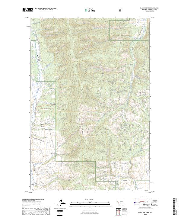 Black Pine Ridge, MT — USGS 7.5-minute topo (2024)