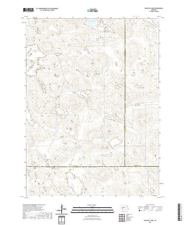 Bucktail Lake, NE — USGS 7.5-minute topo (2021)