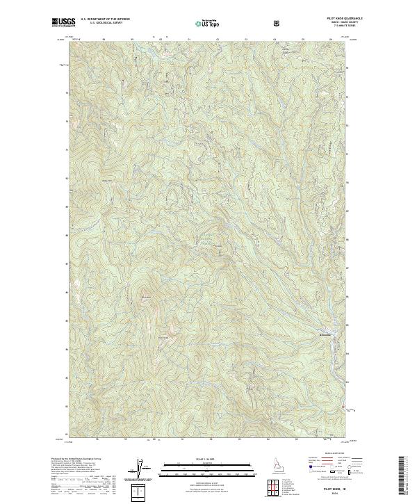 Pilot Knob, ID — USGS 7.5-minute topo (2024)