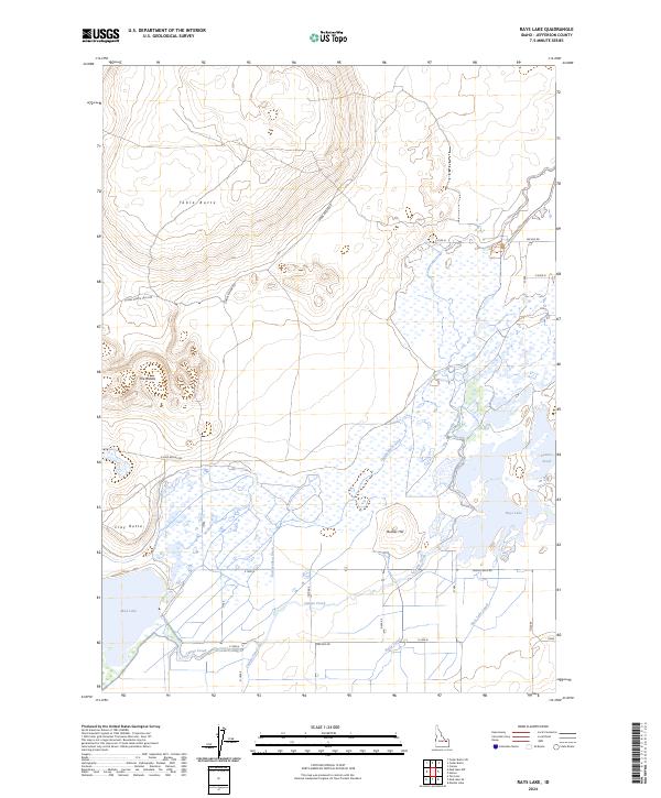 Rays Lake, ID — USGS 7.5-minute topo (2024)