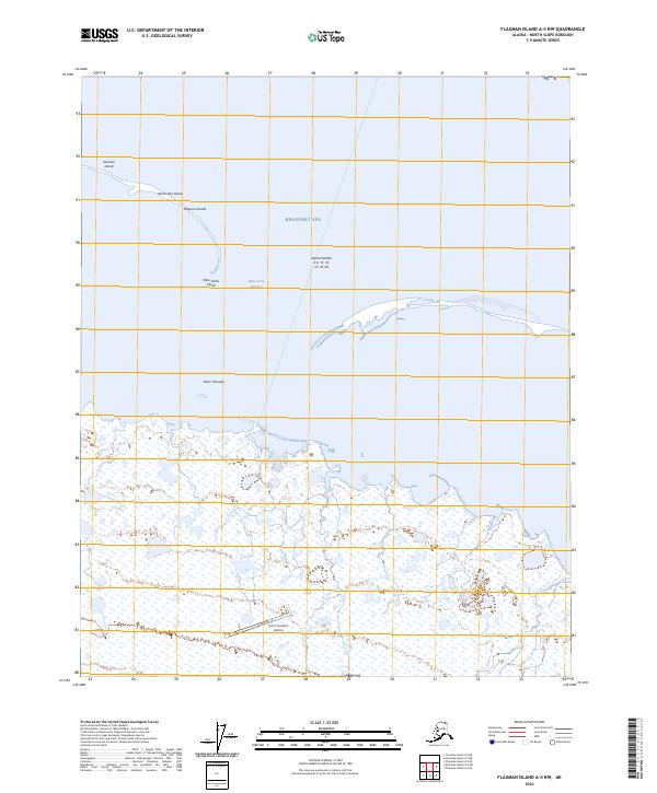 Flaxman Island A-4 NW, AK — USGS 7.5-minute topo (2024)