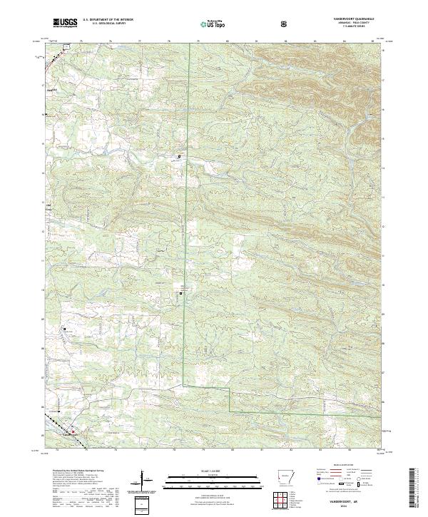 Vandervoort, AR — USGS 7.5-minute topo (2024)