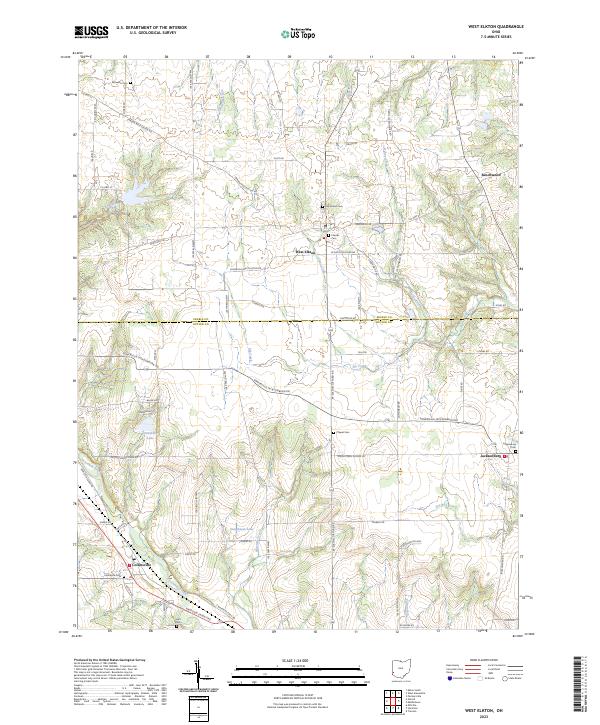West Elkton, OH — USGS 7.5-minute topo (2023)