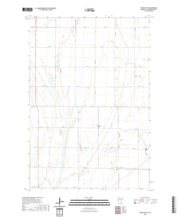 Wheaton NW, MN — USGS 7.5-minute topo (2022)