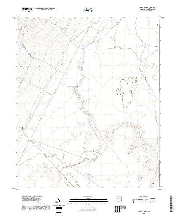 Lumley Lake NW, NM — USGS 7.5-minute topo (2023)