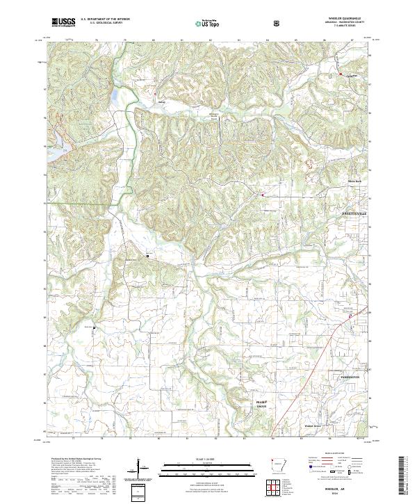 Wheeler, AR — USGS 7.5-minute topo (2024)