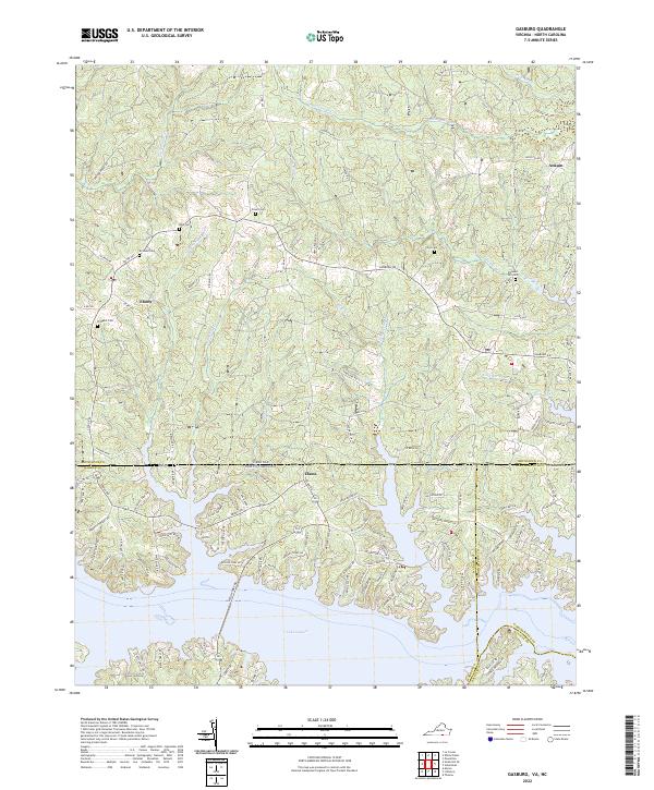 Gasburg, VA-NC — USGS 7.5-minute topo (2022)