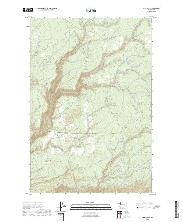 Twin Buttes, WA — USGS 7.5-minute topo (2023)
