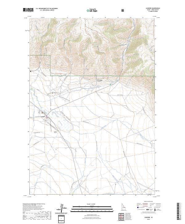 Leadore, ID — USGS 7.5-minute topo (2023)