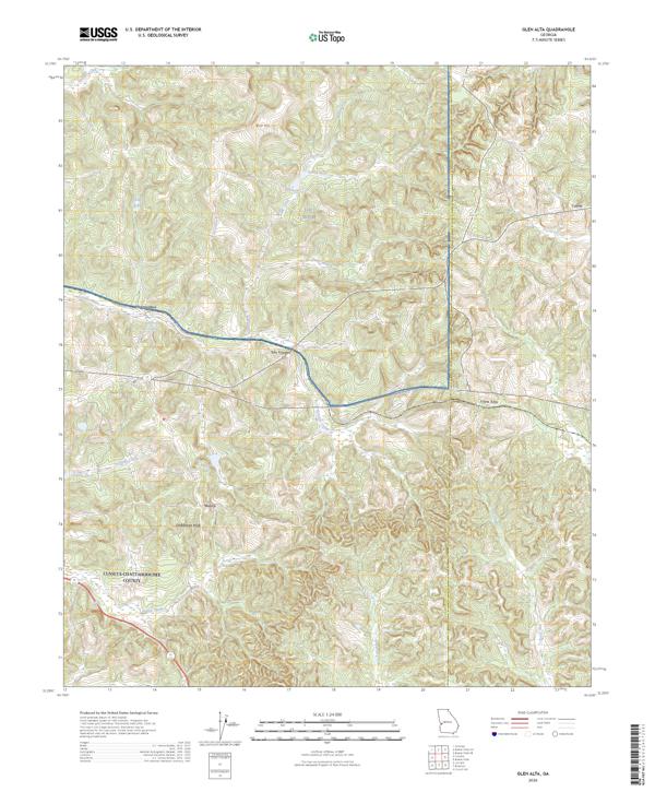 Glen Alta, GA — USGS 7.5-minute topo (2026)