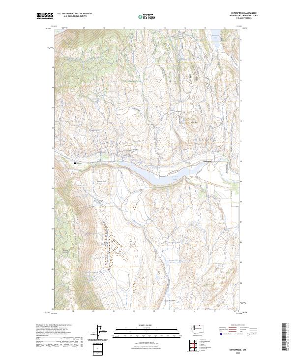 Enterprise, WA — USGS 7.5-minute topo (2023)