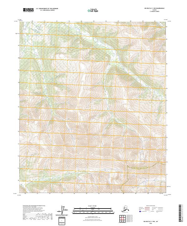 Big Delta C-1 NW, AK — USGS 7.5-minute topo (2024)