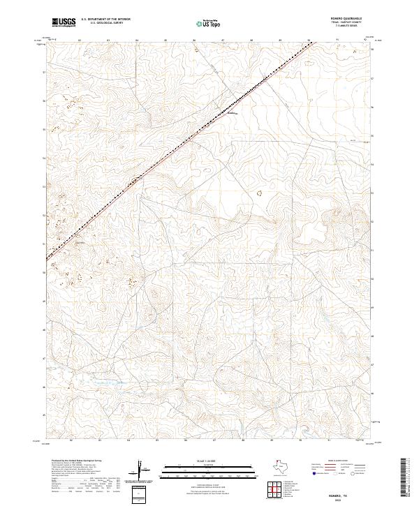 Romero, TX — USGS 7.5-minute topo (2022)