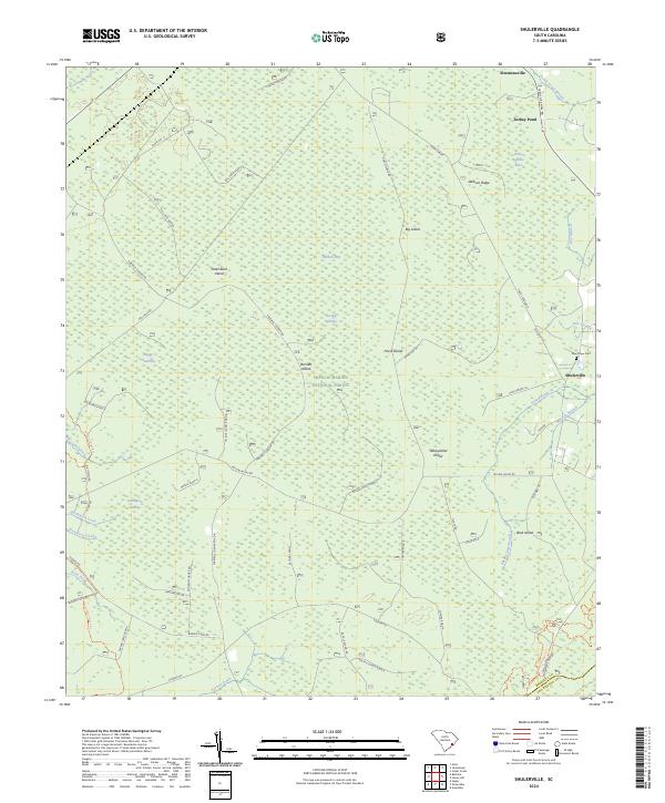 Shulerville, SC — USGS 7.5-minute topo (2024)