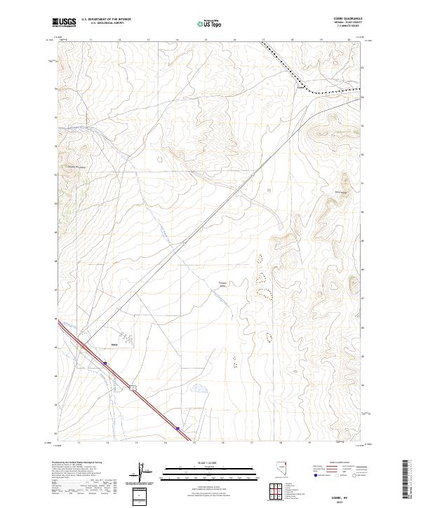 Cobre, NV — USGS 7.5-minute topo (2023)
