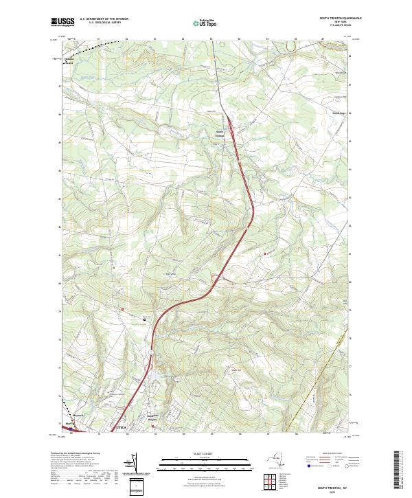 South Trenton, NY — USGS 7.5-minute topo (2023)