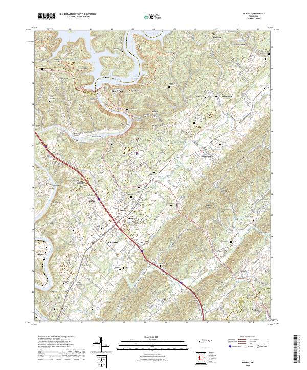 Norris, TN — USGS 7.5-minute topo (2022)