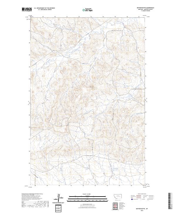Mother Butte, MT — USGS 7.5-minute topo (2024)