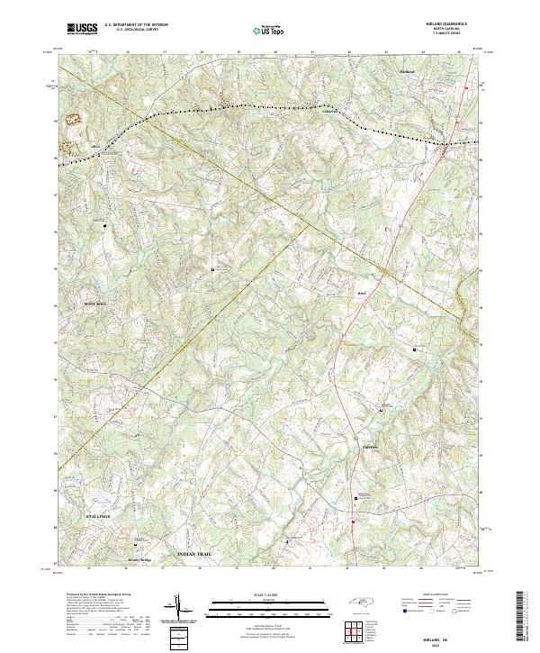 Midland, NC — USGS 7.5-minute topo (2022)